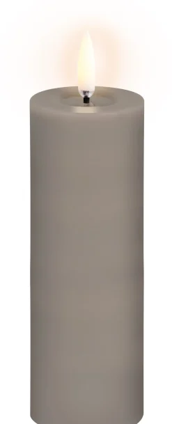 Discount Bloklys m. Smelteeffekt LED Ø5xH14,5 cm, Stearinlys|Led Stearinlys
