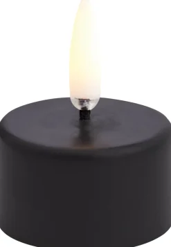 New Fyrfadslys 400 LED m. Batteri Ø4xH2,1 cm, Stearinlys|Led Stearinlys