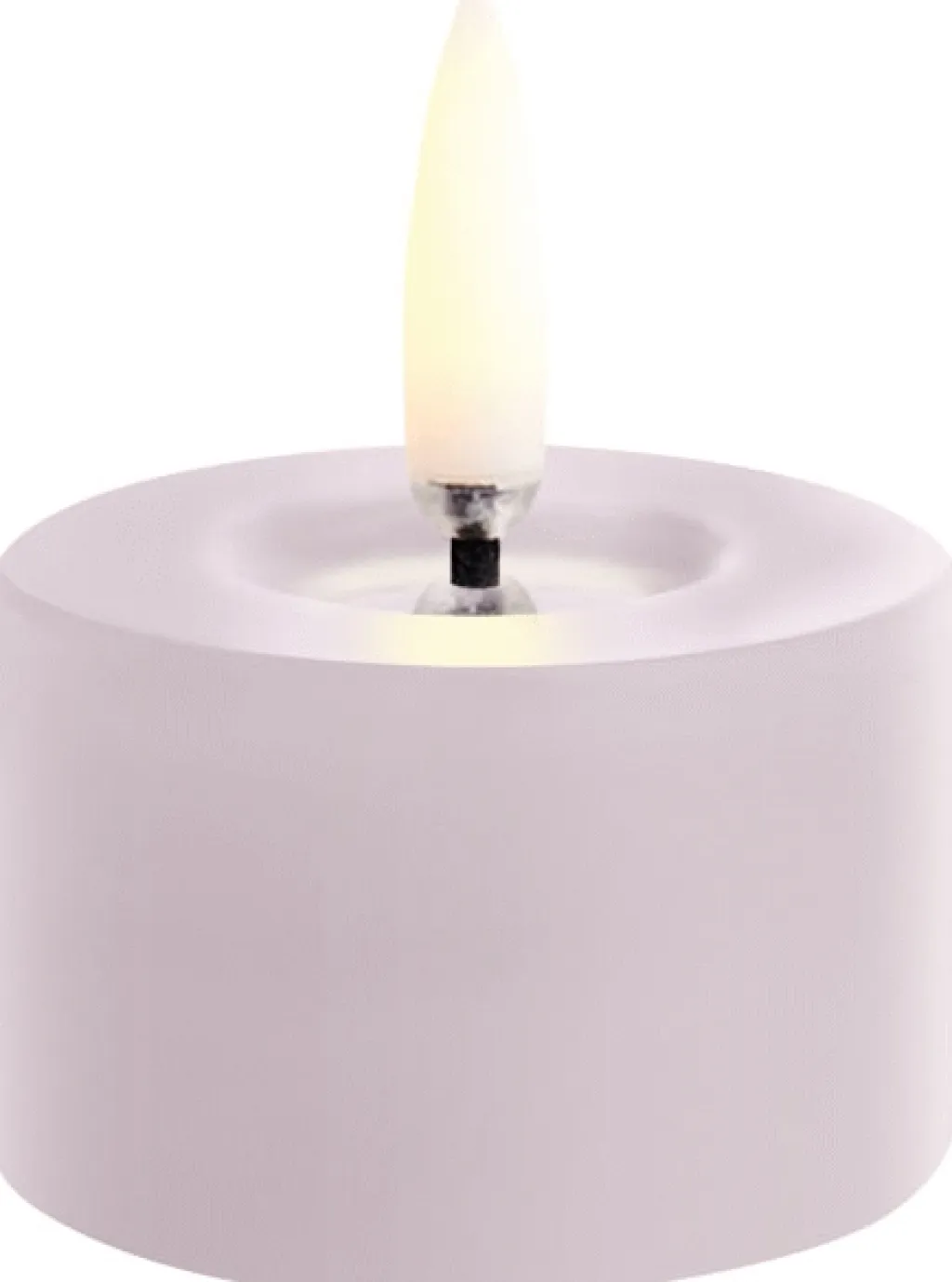 Fyrfadslys m. Smelteeffekt LED Ø5xH2,8 cm, Stearinlys|Led Stearinlys