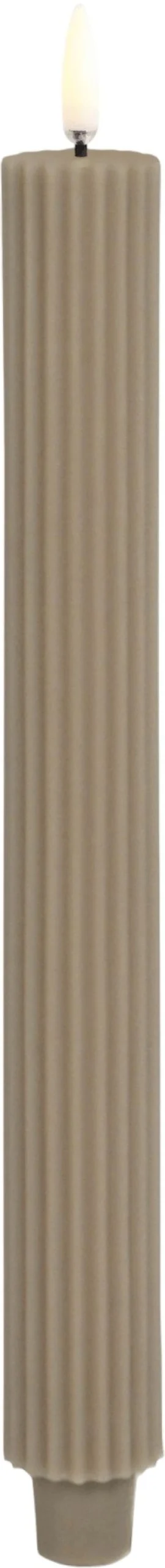 Uyuni Lighting Stearinlys|Led Stearinlys > Kronelys m. Riller LED 2 stk. ?3,2xH25,5 cm,