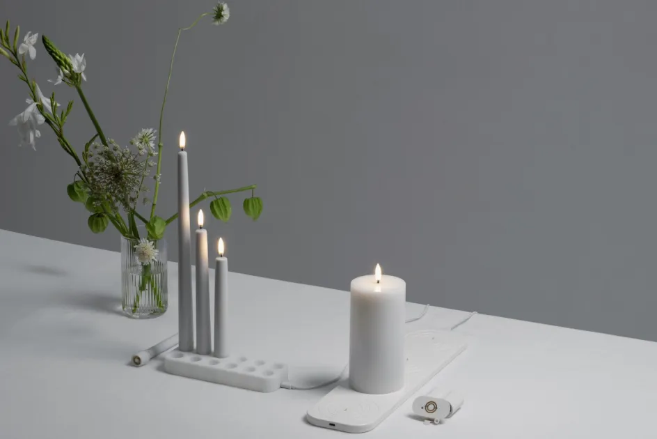Sale Uyuni Lighting Ladestation til 12 stk. Kronelys 18,5x6,5 cm