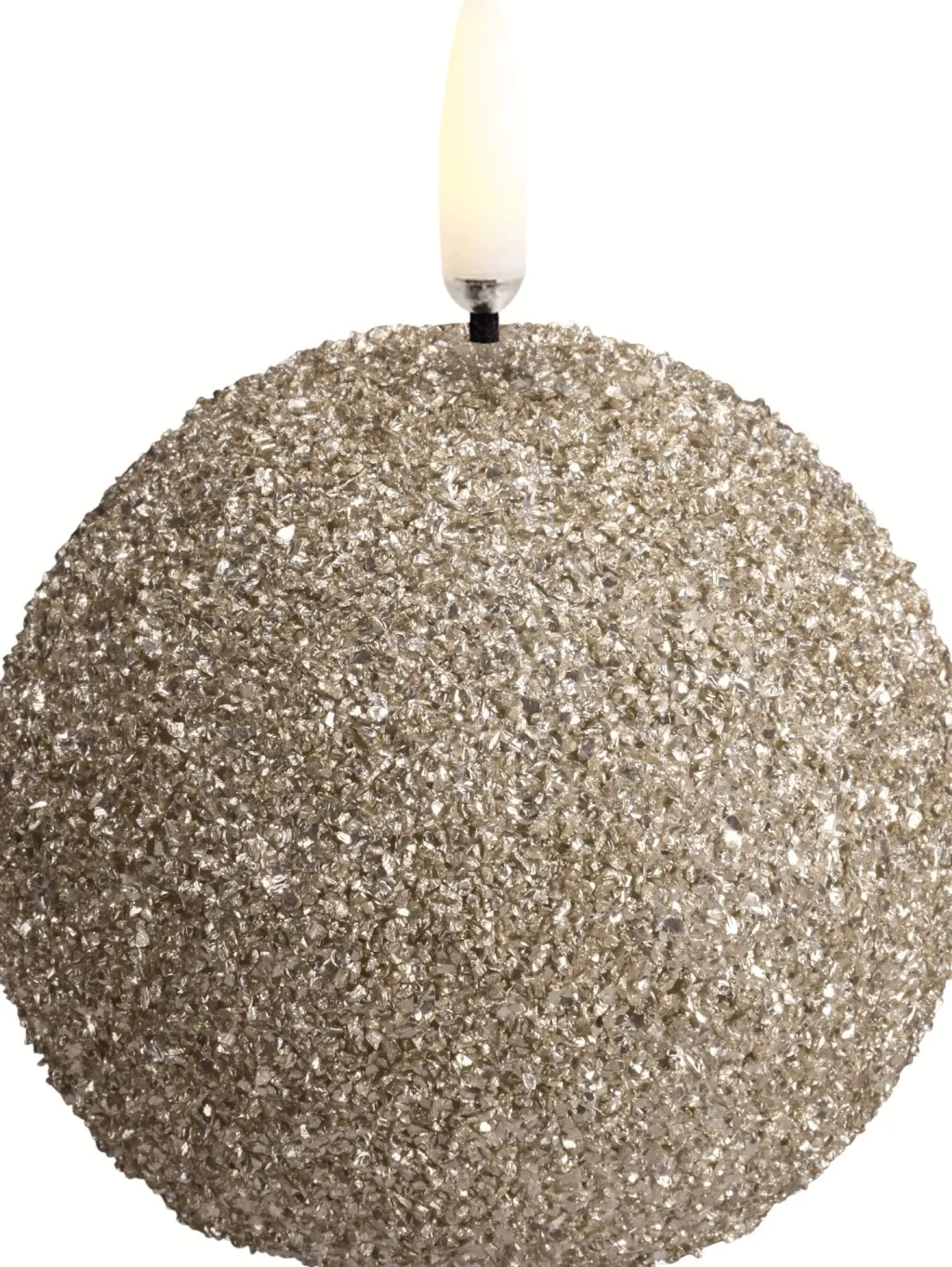 Uyuni Lighting Stearinlys|Led Stearinlys > Lys LED ?7 cm, Champagne/Glitter