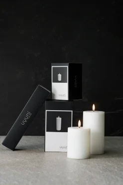 Uyuni Lighting Stearinlys|Led Stearinlys > Bloklys LED Ø7,8xH10 cm,