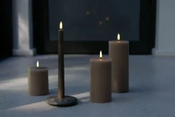 Hot Uyuni Lighting Bloklys LED Ø7,8xH20 cm, Beige/rustik