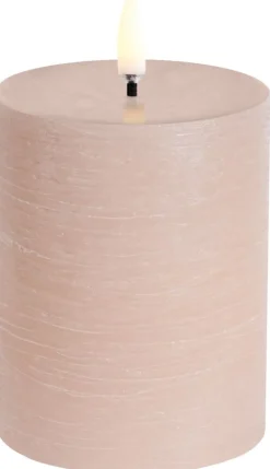 Hot Uyuni Lighting Bloklys LED Ø7,8xH10 cm, Beige/rustik
