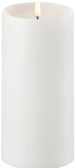 Discount Uyuni Lighting Bloklys m. Kant LED Ø7,8xH15 cm, Nordic White