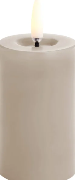 Online Bloklys m. Smelteeffekt LED Ø5xH7,5 cm, Stearinlys|Led Stearinlys