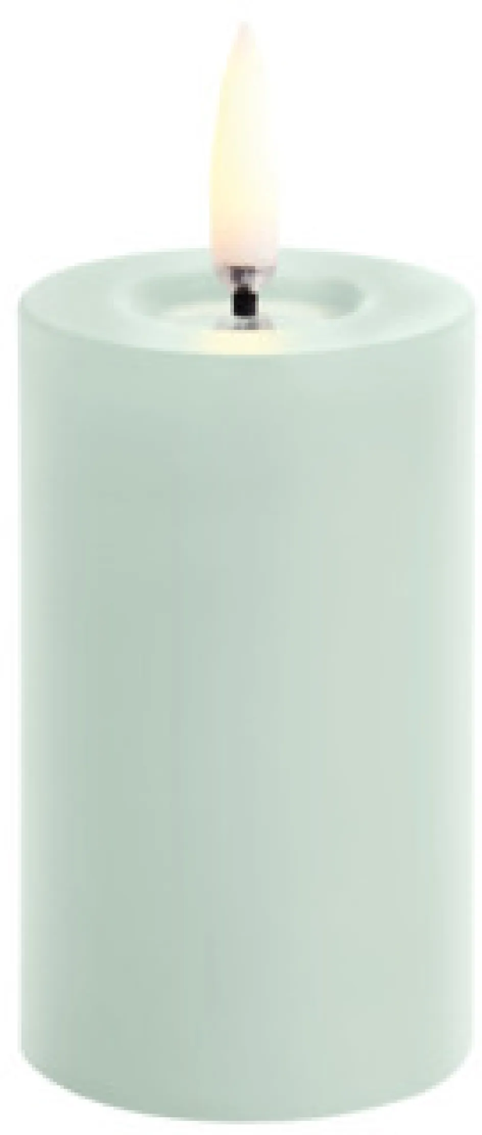 Outlet Uyuni Lighting Bloklys m. Smelteeffekt LED Ø5xH7,5 cm, Dusty Green
