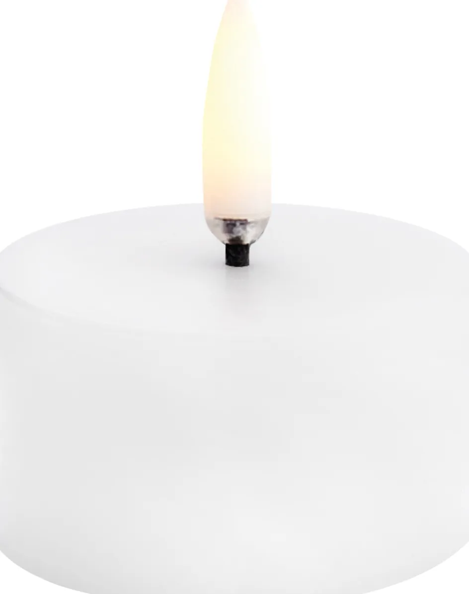 Hot Uyuni Lighting Fyrfadslys LED Ø5xH2,8 cm, Nordic White
