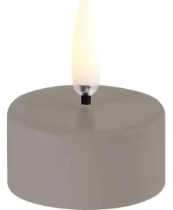Stearinlys|Led Stearinlys > Uyuni Lighting Fyrfadslys 400 LED Ø4xH2,1 cm, Sandstone