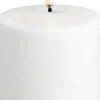 Outlet Uyuni Lighting Genopladeligt Bloklys Udendørs LED Ø6,8xH6,8 cm, Hvid Plastik