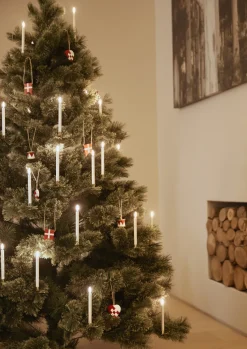 Discount Uyuni Lighting Juletræslys LED 2 stk. Ø1,3xH13,8 cm, Hvid Plastik