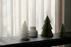 Clearance Uyuni Lighting Juletræslys LED Ø10xH15 cm, Pine Green