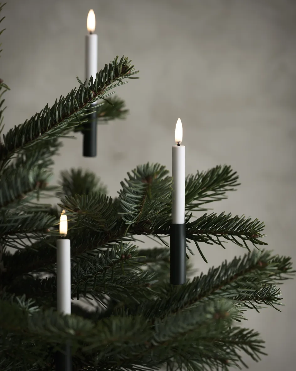 New Uyuni Lighting Juletræslys m. Klips LED 9 stk. Ø1,3xH13,8 cm, Hvid