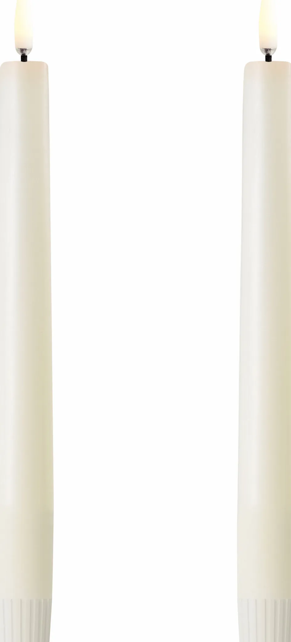 Sale Uyuni Lighting Kronelys LED Soft-fit 2 stk. ?2,3xH20 cm, Ivory