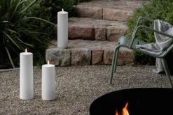 Discount Uyuni Lighting Maxi Bloklys Udendørs LED Ø12xH30 cm, Hvid Plastik