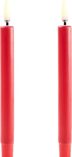 Discount Uyuni Lighting Mini Kertelys LED 2 stk. Ø1,3xH13,8 cm, Rød