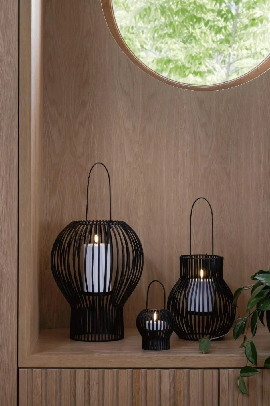 Online Uyuni Lighting Upside Down Lanterne H, Sort