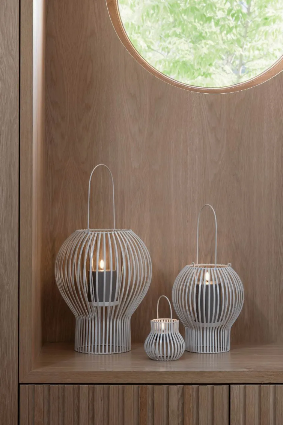 Uyuni Lighting Upside Down Lanterne H, Light Grey