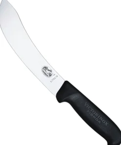 New Slagterkniv Tysk Form 18 cm, Sort Fibrox Kødknive