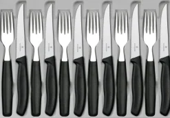 Discount Steak Bestiksæt , Sort Steakbestik|Bestiksæt