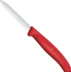 Discount Victorinox Swiss Classic Grøntsagskniv m. Bølgeskær 8 cm, Rød