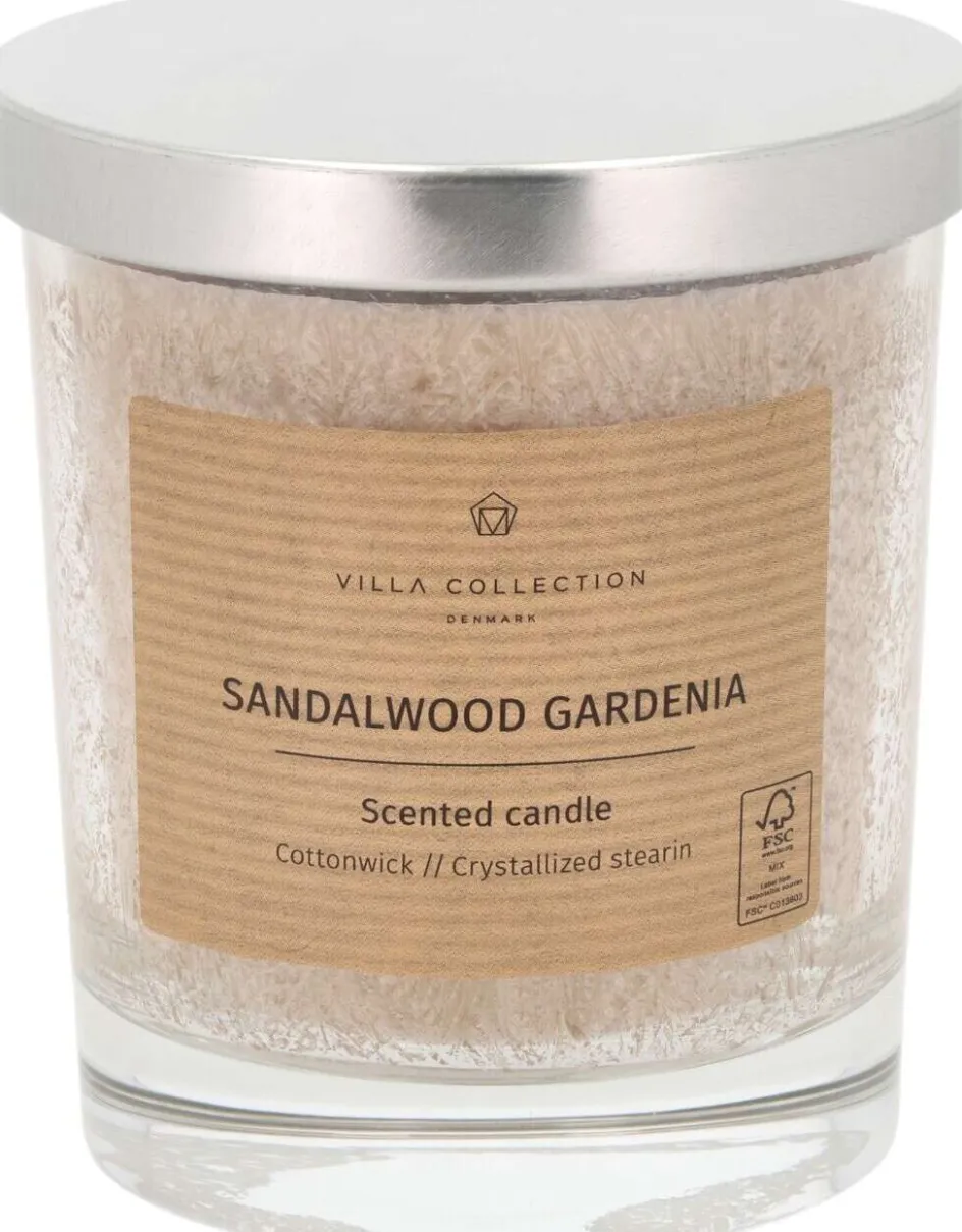 New Villa Collection Kras Duftlys Ø8,5/H10 cm, Karamel/Sandalwood Gardenia