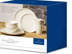 Villeroy & Boch Tallerkensæt > Artesano Original Morgenmadssæt 8 Dele, Hvid
