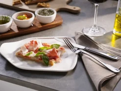Villeroy & Boch Serveringsbrætter|Skærebrætter Og Serveringsbrætter > Artesano Original Skåle m. Træbræt 3 stk, Hvid