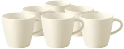 New Villeroy & Boch Manufacture Rock Kaffekop 6 stk 150 ml, Hvid