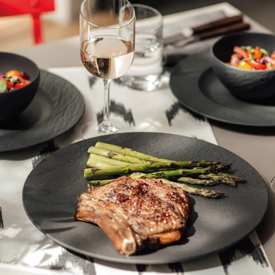 Clearance Villeroy & Boch Manufacture Rock Gourmet Tallerken , Sort