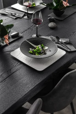 Villeroy & Boch Dybe Tallerkener > Manufacture Rock Dyb Tallerken 28 cm, Sort