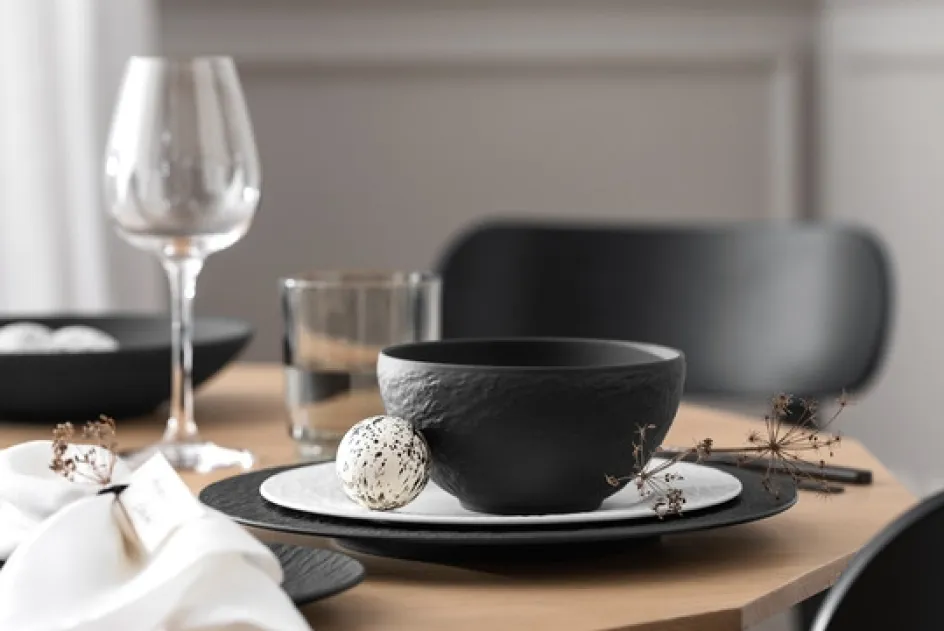 Villeroy & Boch Manufacture Rock Tallerken , Sort