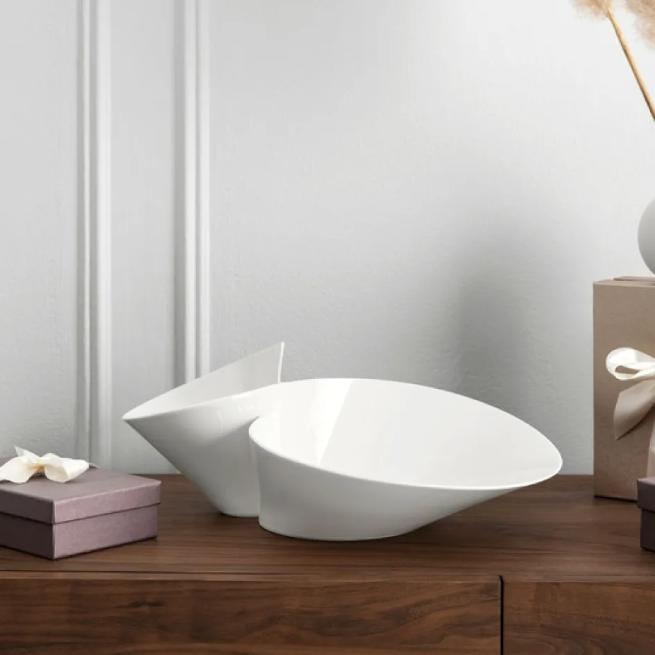 Best Villeroy & Boch NewWave Dobbeltskål 49x27 cm, Hvid