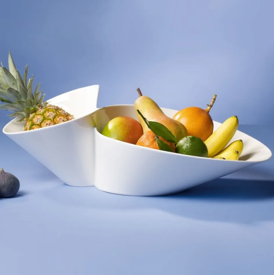 Best Villeroy & Boch NewWave Dobbeltskål 49x27 cm, Hvid