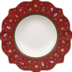 Online Villeroy & Boch Toy's Delight Dyb Tallerken 26 cm, Rød/Hvid