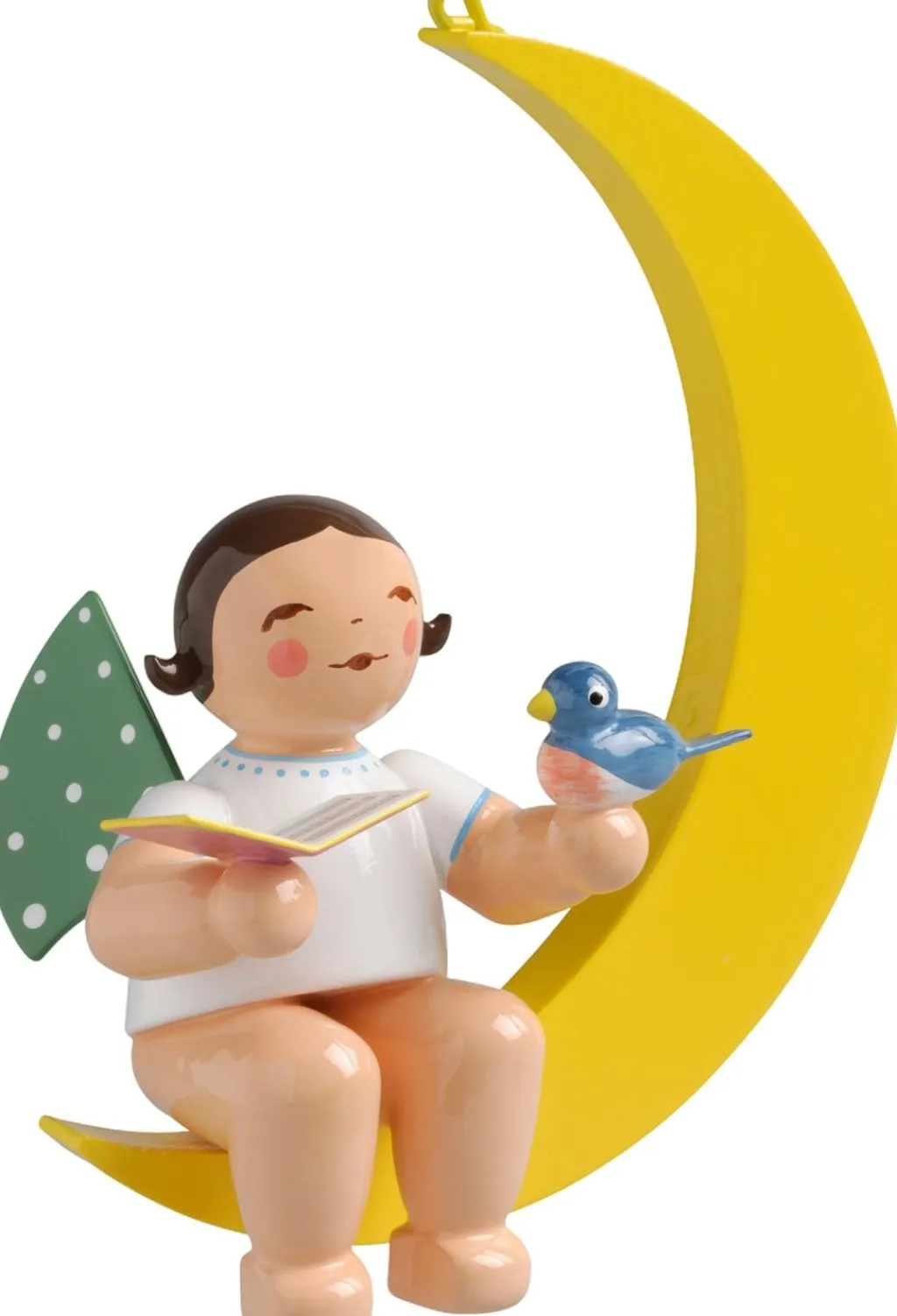 Wendt & Kühn Træfigurer Og Figurer > Engel På Måne ,