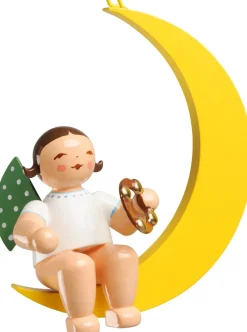 Wendt & Kühn Træfigurer Og Figurer > Engel På Måne,