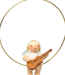 Discount Wendt & Kühn Juleophæng Ring, Engel m. Guitar