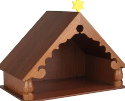 Clearance Stald til Julekrybbe Træfigurer Og Figurer