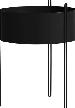Clearance WOUD Pidestall Urtepotteskjuler H, Sort