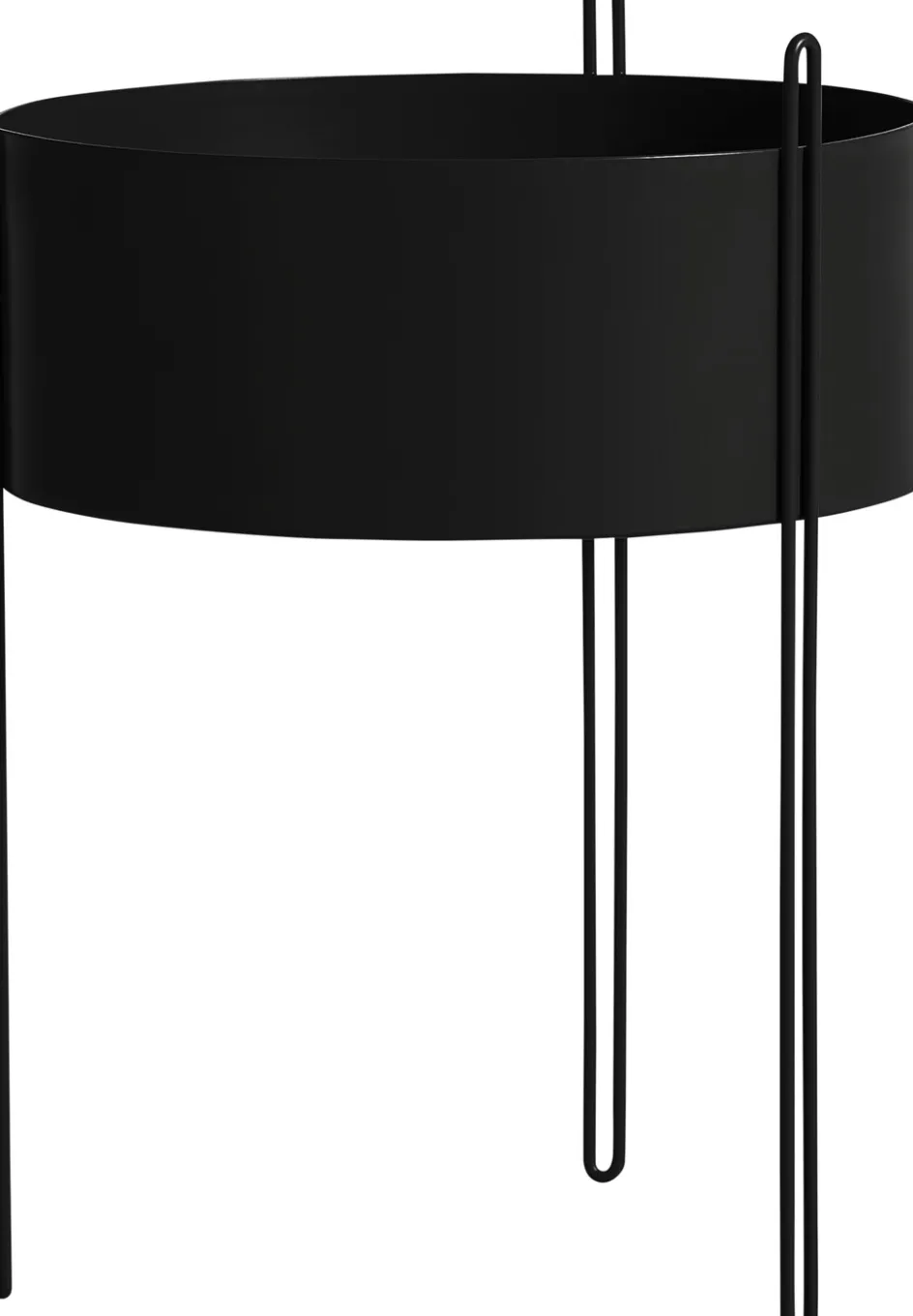 Clearance WOUD Pidestall Urtepotteskjuler H, Sort