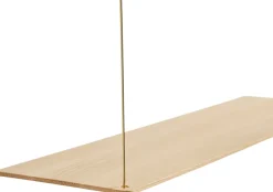 Discount WOUD Stedge Add-on Hylde 80 cm, Eg/Messing