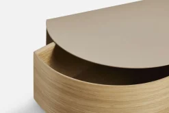 Clearance WOUD Wallie Sidebord 30 cm, Eg/Gråbeige