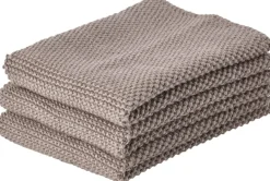 Zone Denmark Karklud 3 stk. 27x27 cm, Taupe Brown
