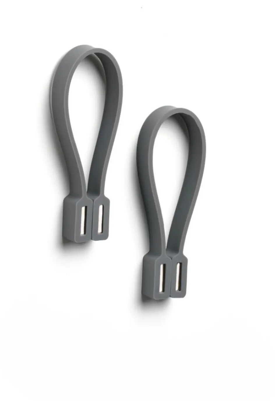 Zone Denmark Loop Magnet Håndklædestrop 2 stk. 9 cm, Grå