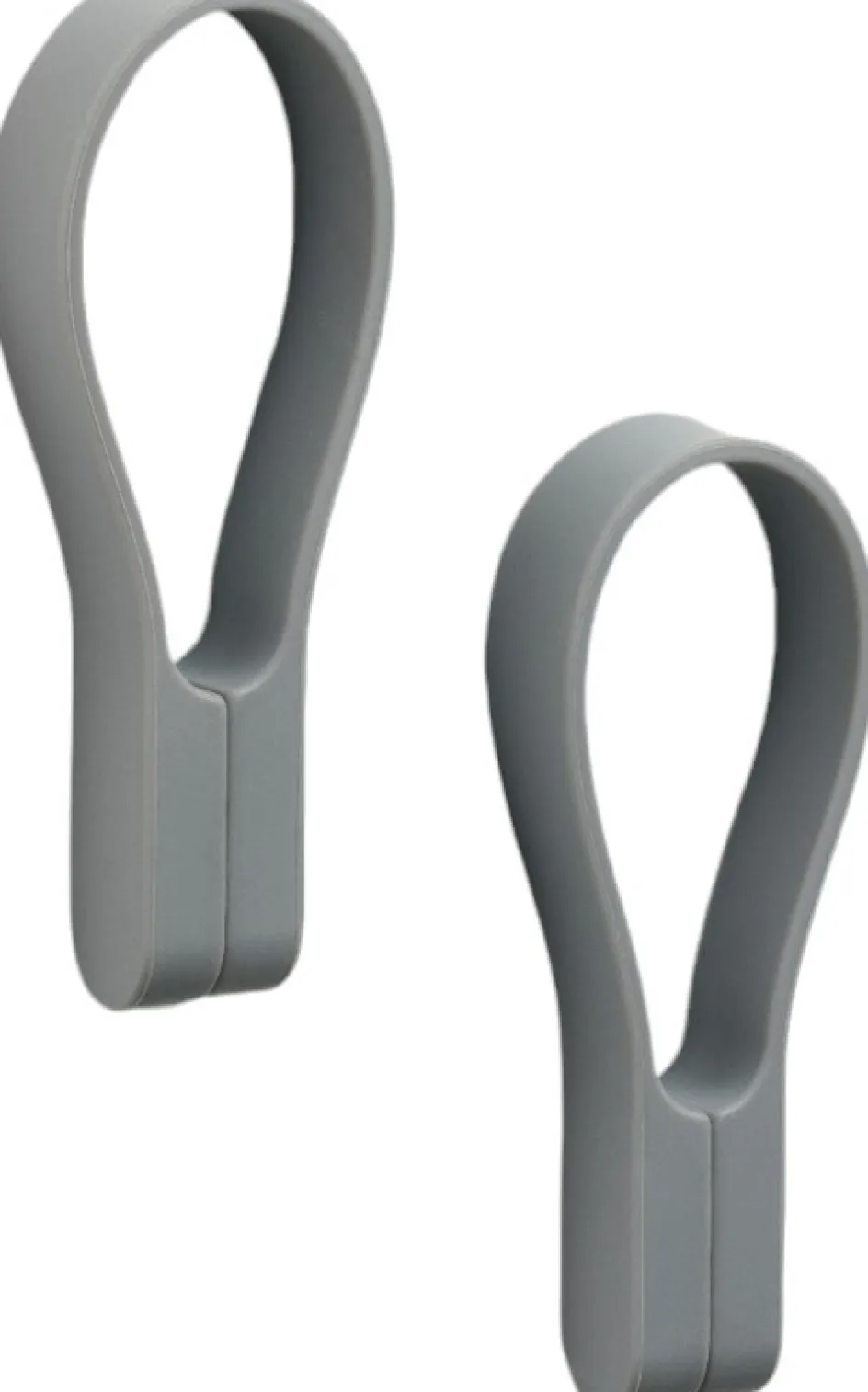 Zone Denmark Loop Magnet Håndklædestrop 2 stk. 9 cm, Grå