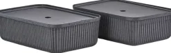 Sale Zone Denmark Pulp Opbevaringsboks 2 stk. 32x48 cm, Sort