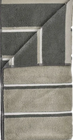Best Zone Denmark Sauna Badehåndklæde 70x140 cm, Eucalypt/Olive Green/Soft Grey