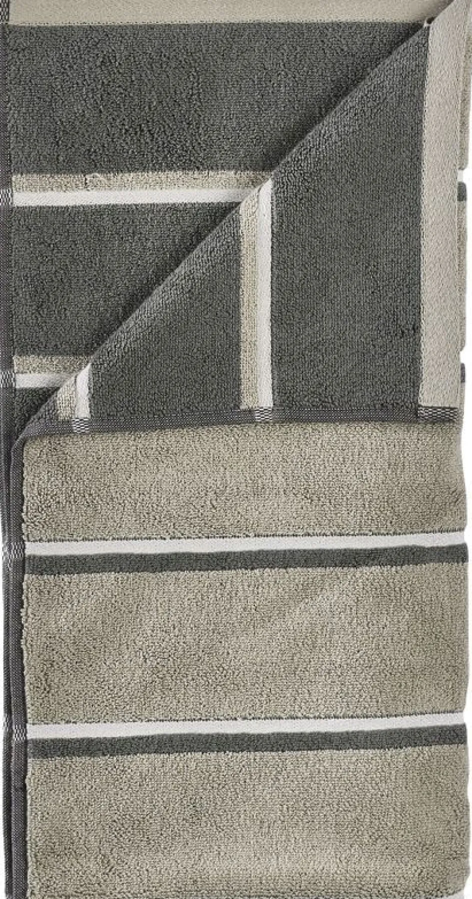 Best Zone Denmark Sauna Badehåndklæde 70x140 cm, Eucalypt/Olive Green/Soft Grey